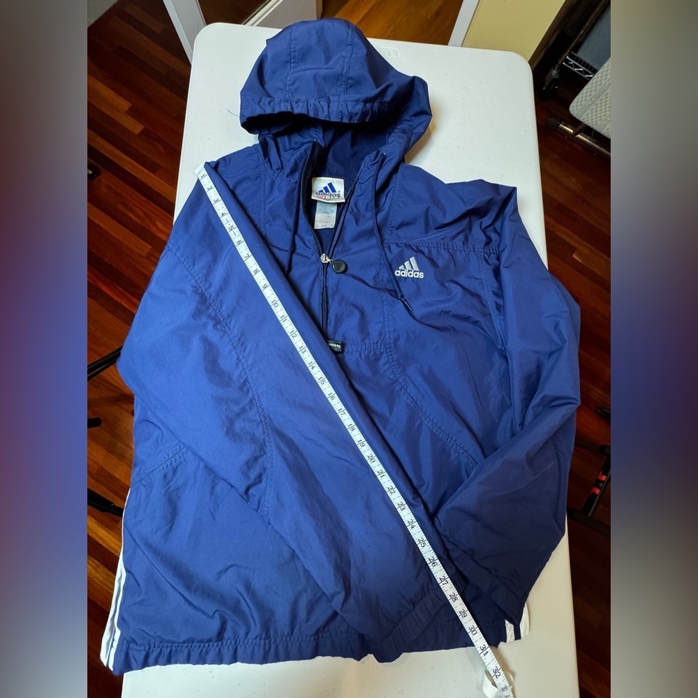 Adidas Blue vintage windbreaker coat - Picture 4 of 16